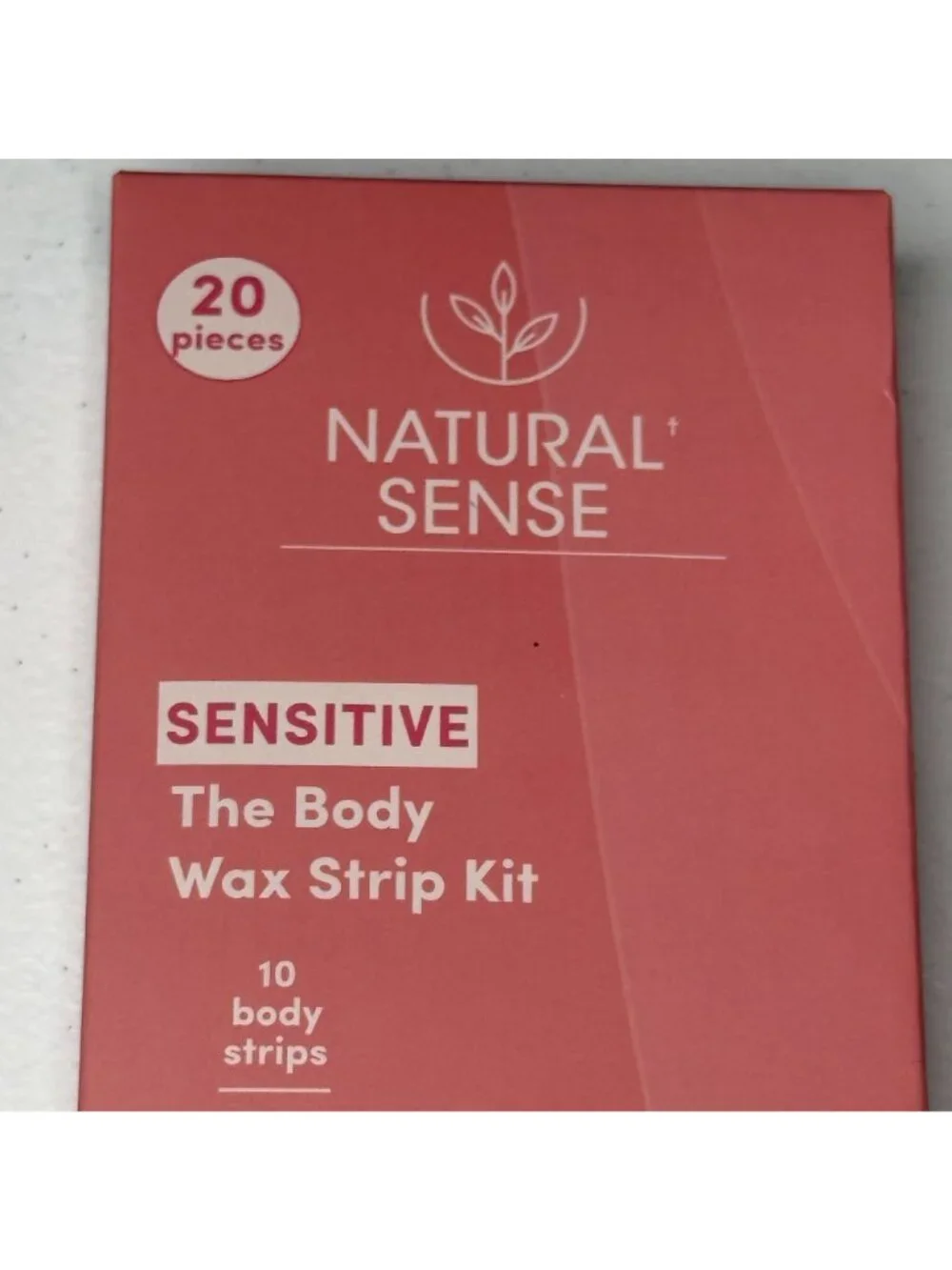 Natural Sense Sensitive Body Wax Strip Kit 20 Pc Hair Removal NWT